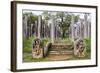 Ruins of Stone Columns at Thuparama Dagoba in the Mahavihara (The Great Monastery)-Matthew Williams-Ellis-Framed Photographic Print