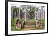 Ruins of Stone Columns at Thuparama Dagoba in the Mahavihara (The Great Monastery)-Matthew Williams-Ellis-Framed Photographic Print