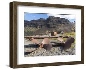 Ruins of Stromness Whaling Station in South Georgia.-Martin Zwick-Framed Photographic Print