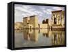 Ruins of Temple of Philae, Egypt-English Photographer-Framed Stretched Canvas