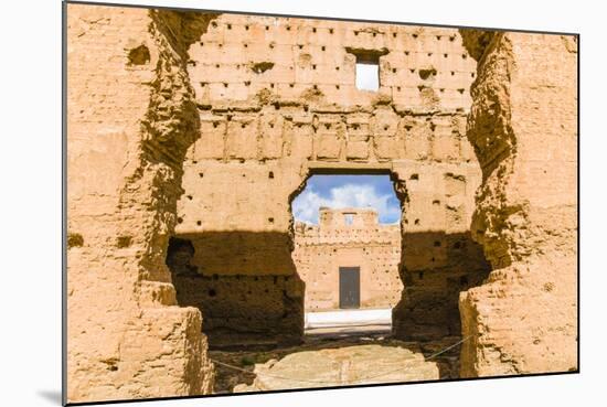 Ruins of the 16th Century El Badi Palace, Marrakech, Morocco-Nico Tondini-Mounted Photographic Print