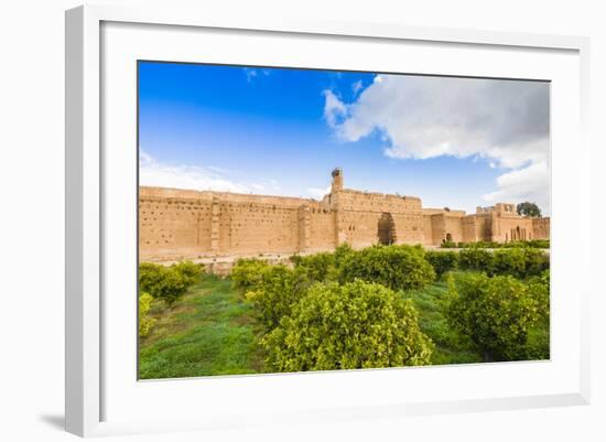 Ruins of the 16th Century El Badii Palace, Marrakech, Morocco-Nico Tondini-Framed Photographic Print