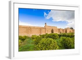 Ruins of the 16th Century El Badii Palace, Marrakech, Morocco-Nico Tondini-Framed Photographic Print