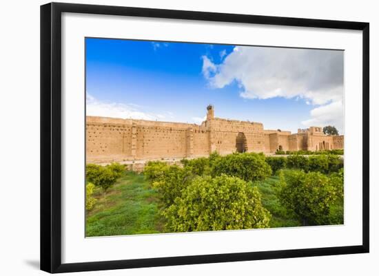 Ruins of the 16th Century El Badii Palace, Marrakech, Morocco-Nico Tondini-Framed Photographic Print