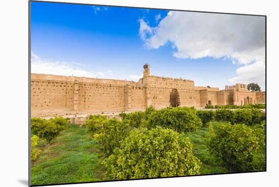 Ruins of the 16th Century El Badii Palace, Marrakech, Morocco-Nico Tondini-Mounted Photographic Print