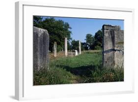 Ruins of the Agora, Thassos Island, Greece, 5th-4th Century BC-null-Framed Giclee Print