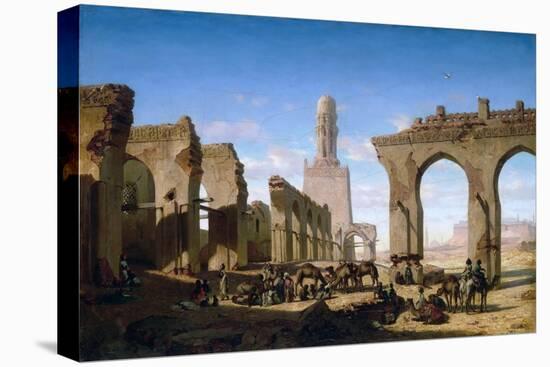Ruins of the Al-Hakim Mosque in Cairo-Prosper Marilhat-Stretched Canvas