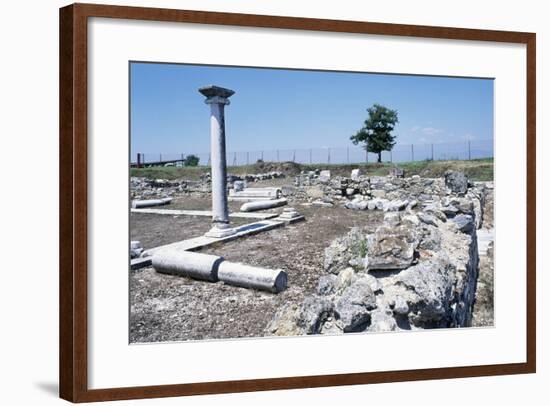 Ruins of the Basilica, Amphipolis, Greece. Roman Civilization, 5th-6th Century-null-Framed Giclee Print