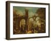 Ruins of the Baths of Caracalla (Oil on Canvas)-Giovanni Ghisolfi-Framed Giclee Print