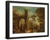 Ruins of the Baths of Caracalla (Oil on Canvas)-Giovanni Ghisolfi-Framed Giclee Print