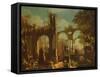 Ruins of the Baths of Caracalla (Oil on Canvas)-Giovanni Ghisolfi-Framed Stretched Canvas