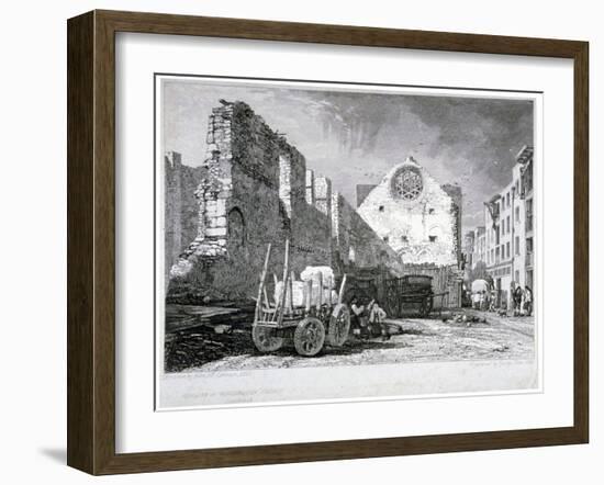 Ruins of the Bishop of Winchester's Palace, Southwark, London, 1828-John Sell Cotman-Framed Giclee Print