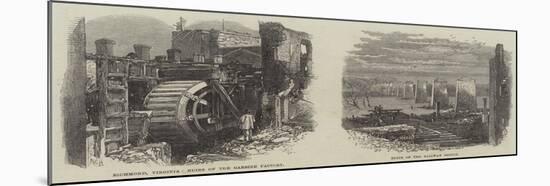 Ruins of the Carbine Factory and Railway Station at Richmond-null-Mounted Giclee Print