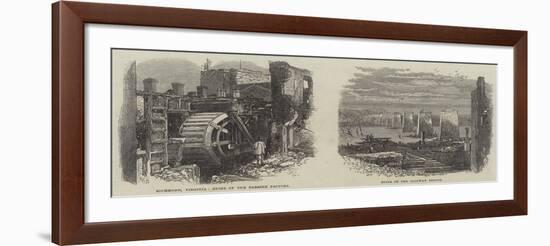 Ruins of the Carbine Factory and Railway Station at Richmond-null-Framed Giclee Print