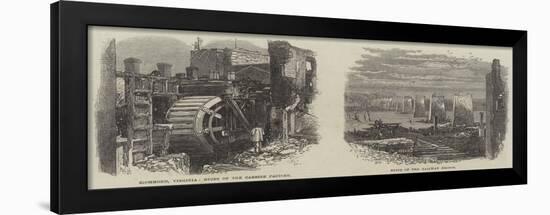 Ruins of the Carbine Factory and Railway Station at Richmond-null-Framed Giclee Print