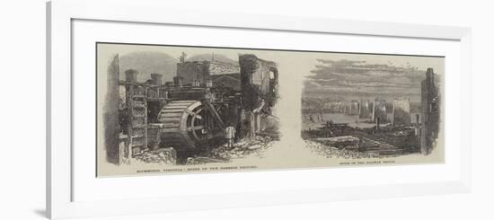 Ruins of the Carbine Factory and Railway Station at Richmond-null-Framed Giclee Print
