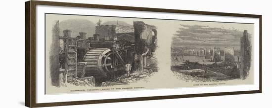 Ruins of the Carbine Factory and Railway Station at Richmond-null-Framed Giclee Print