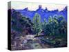 Ruins of the Castle of Crozant-Armand Guillaumin-Stretched Canvas
