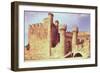 Ruins of the Castle of the Knights Templar, Ponferrada, Spain-null-Framed Giclee Print