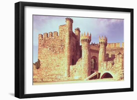 Ruins of the Castle of the Knights Templar, Ponferrada, Spain-null-Framed Giclee Print
