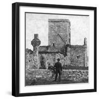 Ruins of the Cathedral and St Martin's Cross, Iona, Argyll and Bute, Scotland, Late 19th Century-George Washington Wilson-Framed Giclee Print