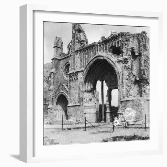 Ruins of the Cathedral, Ypres, Belgium, World War I, C1914-C1918-Nightingale & Co-Framed Giclee Print