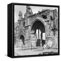 Ruins of the Cathedral, Ypres, Belgium, World War I, C1914-C1918-Nightingale & Co-Framed Stretched Canvas