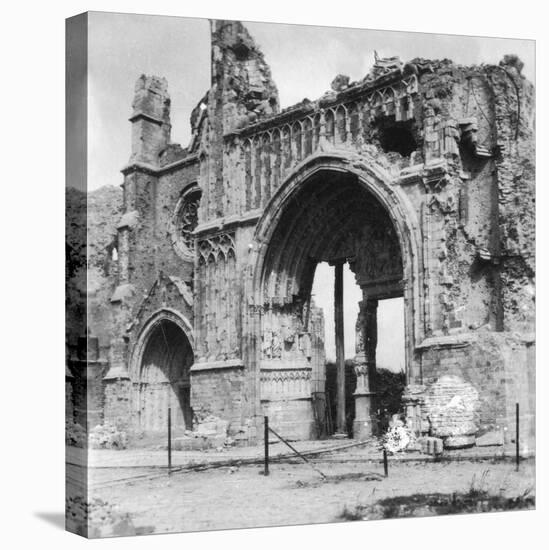 Ruins of the Cathedral, Ypres, Belgium, World War I, C1914-C1918-Nightingale & Co-Stretched Canvas