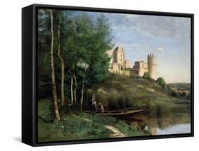 Ruins of the Chateau De Pierrefonds, C.1830-35-Jean-Baptiste-Camille Corot-Framed Stretched Canvas