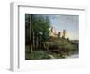 Ruins of the Chateau De Pierrefonds, C.1830-35-Jean-Baptiste-Camille Corot-Framed Giclee Print