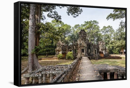 Ruins of the Chau Say Tevoda Temple, Angkor, UNESCO World Heritage Site, Cambodia, Indochina-Yadid Levy-Framed Stretched Canvas