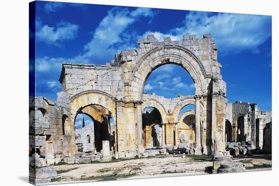 Ruins of the Church of Saint Simeon Stylite-null-Stretched Canvas