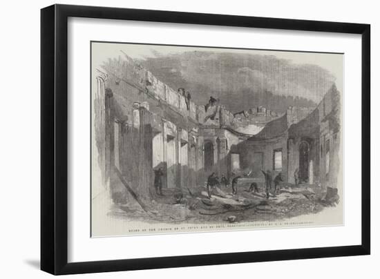 Ruins of the Church of St Peter and St Paul, Sebastopol-Edward Angelo Goodall-Framed Giclee Print