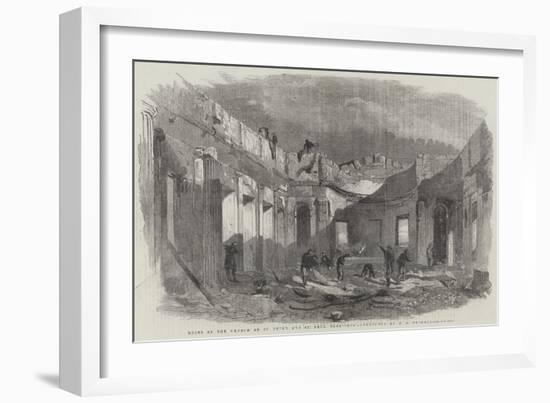 Ruins of the Church of St Peter and St Paul, Sebastopol-Edward Angelo Goodall-Framed Giclee Print