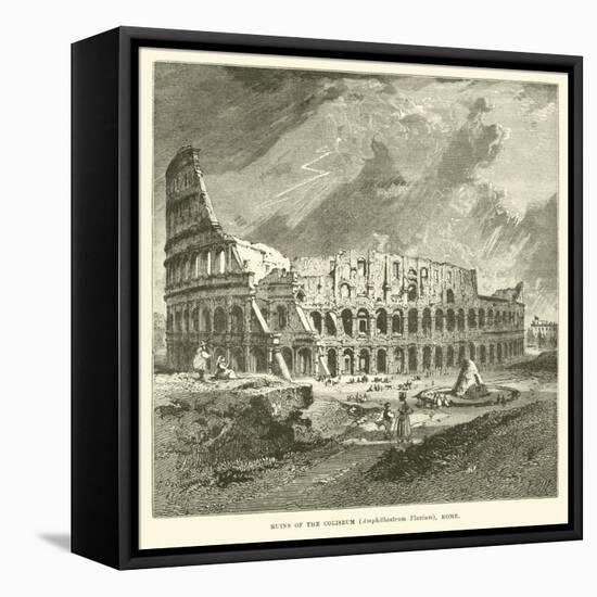 Ruins of the Coliseum, Amphitheatrum Flavium, Rome-null-Framed Stretched Canvas