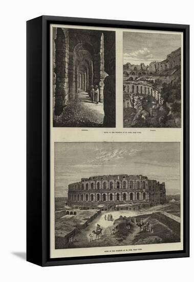 Ruins of the Coliseum at El Djem, Near Tunis-null-Framed Stretched Canvas
