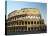Ruins of the Coliseum in Rome Against Blue Sky-null-Stretched Canvas