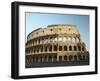 Ruins of the Coliseum in Rome Against Blue Sky-null-Framed Photographic Print