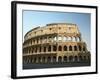 Ruins of the Coliseum in Rome Against Blue Sky-null-Framed Photographic Print