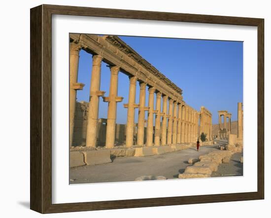 Ruins of the Colonnade, Palmyra, Unesco World Heritage Site, Syria, Middle East-Alison Wright-Framed Photographic Print