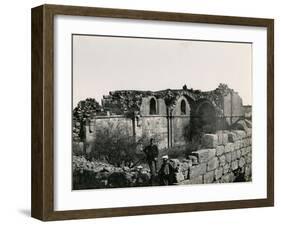 Ruins of the Crusader Magna Mahomaria, Church at Al Bireh, 1850S-Mendel John Diness-Framed Giclee Print