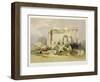 Ruins of the Eastern Portico of the Temple of Baalbec, May 6th 1839-David Roberts-Framed Giclee Print