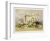 Ruins of the Eastern Portico of the Temple of Baalbec, May 6th 1839-David Roberts-Framed Giclee Print