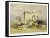 Ruins of the Eastern Portico of the Temple of Baalbec, May 6th 1839-David Roberts-Framed Stretched Canvas