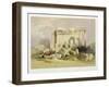 Ruins of the Eastern Portico of the Temple of Baalbec, May 6th 1839-David Roberts-Framed Giclee Print