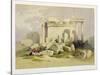 Ruins of the Eastern Portico of the Temple of Baalbec, May 6th 1839-David Roberts-Stretched Canvas