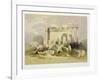 Ruins of the Eastern Portico of the Temple of Baalbec, May 6th 1839-David Roberts-Framed Giclee Print