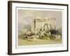 Ruins of the Eastern Portico of the Temple of Baalbec, May 6th 1839-David Roberts-Framed Giclee Print