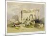 Ruins of the Eastern Portico of the Temple of Baalbec, May 6th 1839-David Roberts-Mounted Giclee Print