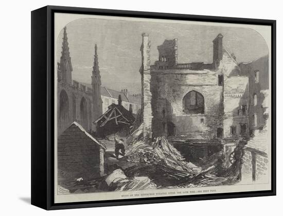 Ruins of the Edinburgh Theatre after the Late Fire-null-Framed Stretched Canvas